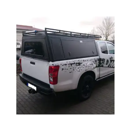 Hardtop Explorer noir lisse Isuzu D-Max 2012-2020 Space-Cab Alu-Cab